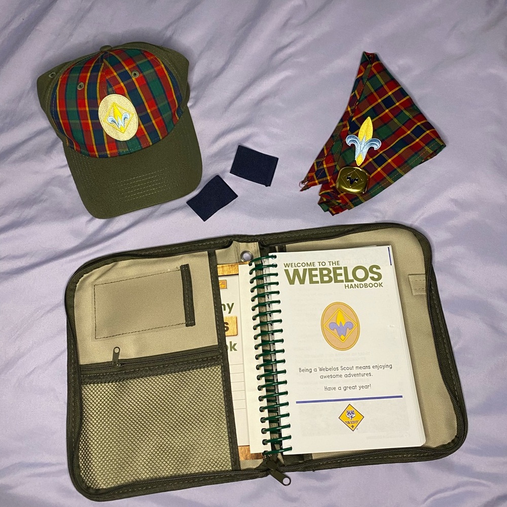 Webelos (BoyScouts) uniform pieces and accessories